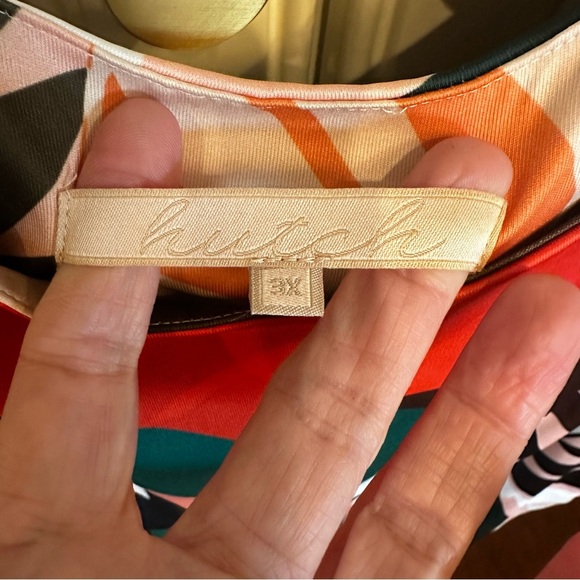 ModCloth Hutch Plus Size Women’s Tropical Shoulder Tie Midi Dress Fit Flare 3X - Picture 6 of 14